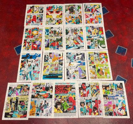 MARVEL TALES 194 comic art color guide SPIDER-MAN WASP 1986 COMPLETE 17 PG STORY | eBay US (Buy It Now)