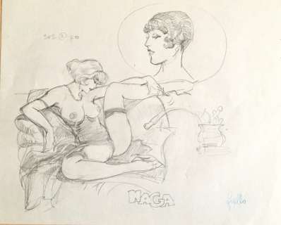 Leone Frollo - Studio originale "Pin Up" - Loose page | Catawiki