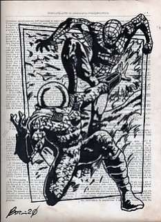 Spider-Man, Spiderman - and Mysterio, Andrea Boriani, - Original art | Catawiki