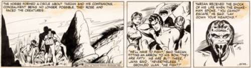 Burne Hogarth Tarzan Daily Comic Strip #2598 Original Art (United Feature Syndicate, 1947).... | Heritage