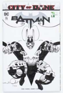 Walt Simonson Batman #75 Sketch Cover Variant Original Art (DC, 2019) CGC Signature Series NM/MT 9.8 White pages. - | Heritage