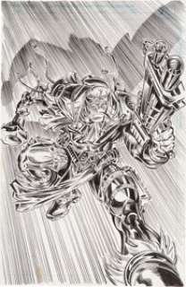 Barry Crain and Hilary Barta Marvel Comics Presents #160 Cover Mace Original Art (Marvel, 1994).... | Heritage