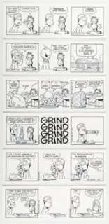 Davis, Jim | Jim Davis Garfield Consecutive Daily Comic Strip Original Art Group of 6 (PAWS/Universal Press Syndicate, 2008).... (Total: 6 Original Art) | Heritage