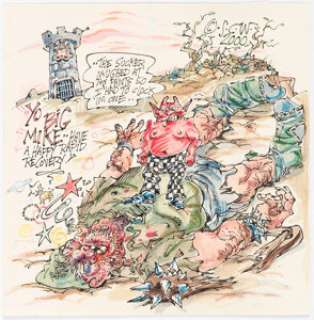 Wilson, S. Clay | S. Clay Wilson Checkered Demon and Ogre Inscribed Original Art (2000).... | Heritage