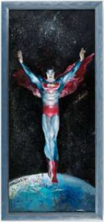 Artist, Unknown - Mielan Zebrowski - Superman Painting Original Art (undated)....