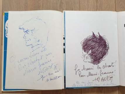 Ric Hochet T5 + T45 - Piège pour ric Hochet + Le triangle Attila + 2 dédicaces - 2x C - Ré + EO - (1975/1988) | Catawiki