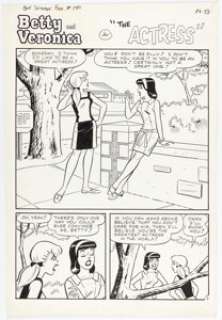 Decarlo, Dan | Dan DeCarlo and Vincent DeCarlo Archie Giant Series Magazine #140 Complete 5-Page Story "The Actress" Original Art... (Total: 5 Original Art) | Heritage