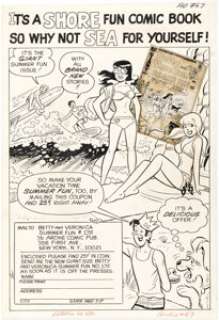 Decarlo, Dan | Dan DeCarlo Archie Giant Series Magazine #175 House Ad Illustration Original Art (Archie, 1970).... | Heritage