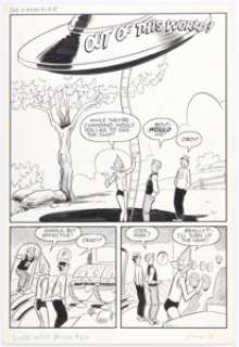 Bob White and Marty Epp Life with Archie #11 Complete 5-Page Story "Out of This World!" Original Art (Archie, 1961). (Total: 5 Original Art) | Heritage