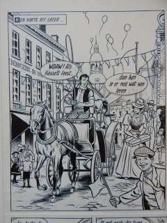 Robert en Bertrand 81 - Originele pagina (p.20) - De Witte Ruiters - met sc - First edition - (1988) | Catawiki