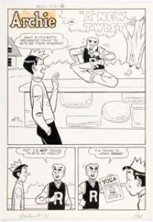 Dan DeCarlo and Rudy Lapick Archie #121 Complete 6-Page Story "A New Twist" Original Art (Archie, 1961). (Total: 6 Original Art) | Heritage