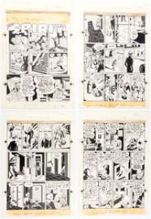 Will Eisner, Klaus Nordling, and James Dixon The Spirit Section Complete 7-Page Story "Time Bomb" Original Art dated 5-15-1951 (Register & Tribune Syndicate, 1951). (Total: 7 Original Art) | Heritage