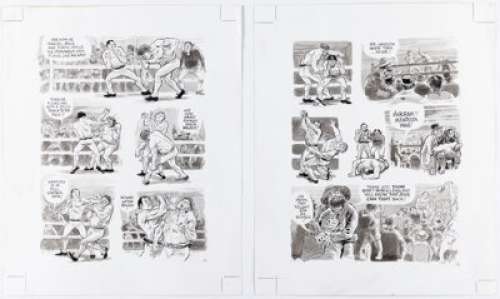 Will Eisner Fagin the Jew (nn) Story Pages 8-9 Original Art (Random House, 2003). (Total: 2 Original Art) | Heritage
