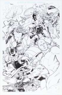 Aaron Kuder Avengers #5 Variant Cover Original Art (Marvel, 2023). | Heritage