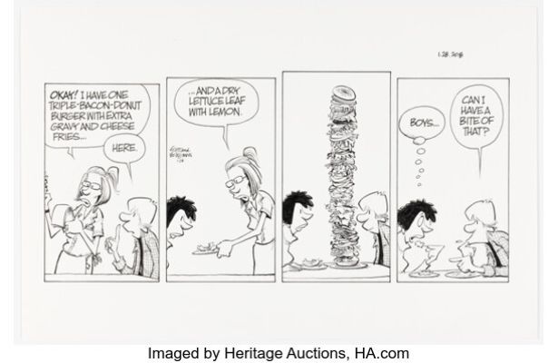 Jerry Scott and Jim Borgman Zits Sunday Comic Strip Original Art dated 1-28-18 (King Features Syndicate, 2018). | Heritage