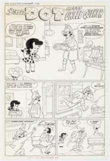 Harvey Artist Richie Rich Diamonds #1 "Little Dot Meets Uncle Quench" Complete 5-Page Story Original Art (Harvey, 1972). (Total: 10 Items) | Heritage