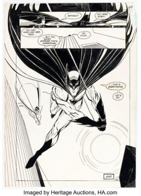 Trevor Von Eeden Batman Annual #8 Story Page 42 Original Art (DC, 1982).