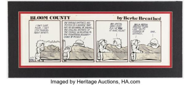 Berke Breathed Bloom County Daily Comic Strip Original Art dated 2-9-81 (Washington Post, 1981). | Heritage