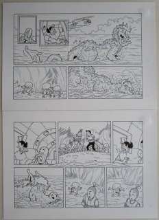 Suske en Wiske - Originele Pagina (p.21) - Tante Biotica - 35 x 49 cm. - (2014) | Catawiki