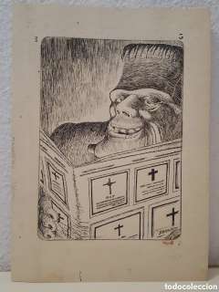 Página / Dibujo / Plancha / Ilustracion original - Frankenstein - Alfons Figueras - JSP