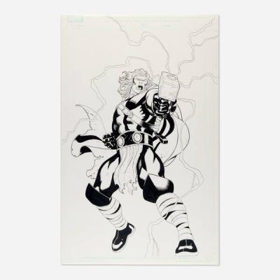 Ed McGuinness | Thor Concept Original Art (Marvel Comics) | Landry Pop Auctions
