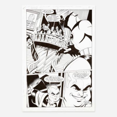 Mike Parobeck And Rick Burchett | Lot 268 - Batman Adventures #9 Story Page 15 (DC Comics, 1993) | Landry Pop Auctions