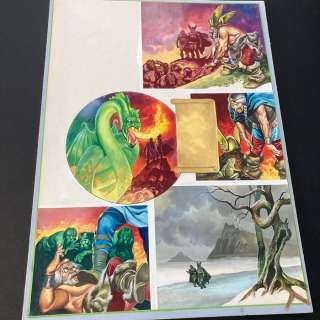 Embleton, Ron S. - Original color page - Albrich’s Evil Spell - The Ring of Nibelungs - (1972) | Catawiki