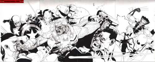 Leinil Yu - Covers / pinups issue avengers: x-sanction #1-4 variant  page covers