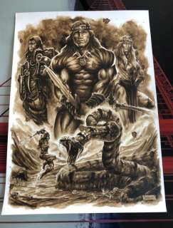 Original Coffee Painting - CONAN THE BARBARIAN - Original Art (2019) | Catawiki