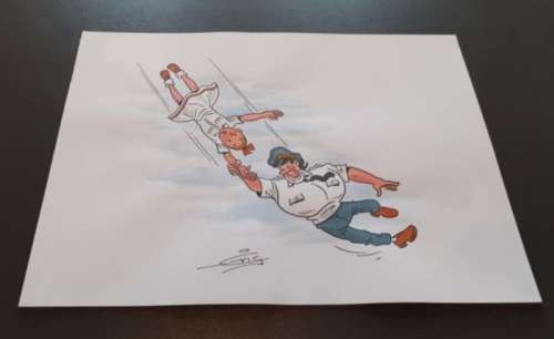 Eric De Rop - Originele tekening in kleur - Suske en Wiske - Gouden cirkel - Loose page | Catawiki