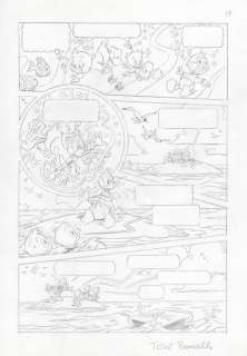 Toni Bancells - Original Comic Sketchpage - Donald, Huey, Dewey & Louie Duck | Catawiki