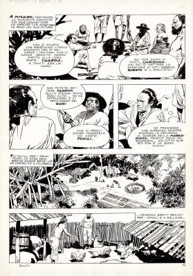 Attilio Micheluzzi | Gli ammutinati del Bounty p.34 | Tavole Originali