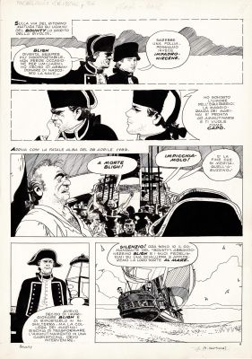 Attilio Micheluzzi | Gli ammutinati del Bounty p.8 | Tavole Originali