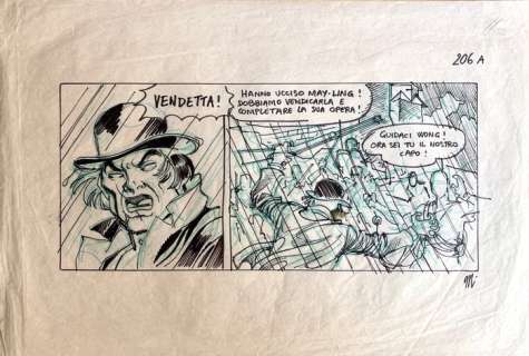 Magnus 206 A - Studio originale per Tex - Loose page - Unique copy | Catawiki