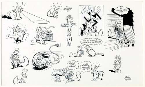 Schwartz, Olivier | SPIROU ET FANTASIO Planche d’illustrations originales | Cornette de St Cyr