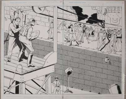Original Art For Captain Gravity Issue 2, Pages 12-13 by Keith Martin and Rober Quijano | mycomicshop.com