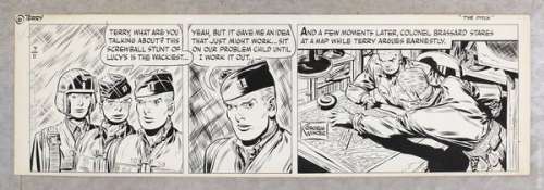 Original Art: Terry and the Pirates Comic Strip July 11, 1953 by George Wunder | mycomicshop.com