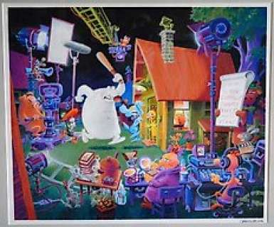 Bruno Cannucciari | Lupo Alberto - Bruno Cannucciari - Illustrazione originale - Firmata e datata - Page volante - Exemplaire unique - (2015) | Catawiki