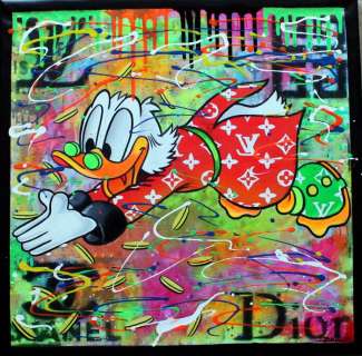 Brisan Gabriel (1967) | Brisan Gabriel - Conceptual Tribute Art - "Happy Duck" | Catawiki