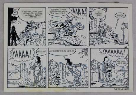 Hanco Kolk | Hanco Kolk - Gilles de Geus - Originele halve pagina (4b) uit Batavia - Formaat 30 x 20 cm - (2014) | Catawiki