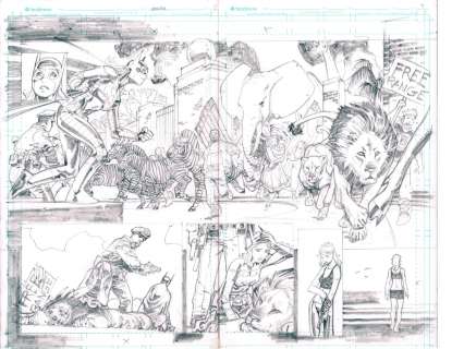Rick Leonardi | Convergence: Batgirl #1 Pages 8 & 9 (Pencil) | Rick Leonardi