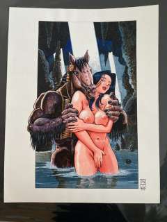 Tacito, Franck | Dead Hunter - Dessin original en couleur - Ex-libris Dead Hunter - Format: 50 x 64,5 cm. - (1998) | Catawiki