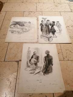 Bompard | Bompard - 3x illustrazioni originali - Page volante - (1950) | Catawiki