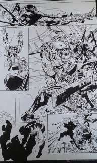 LOBEZNO:MATAR ES FACIL.KOI TURNBULL.PAGINA ORIGINAL ART COMIC.