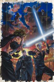 Fegredo Duncan (Uk) 1964 | Star Wars Unions - The Wedding Of Luke And Mara 3 Of 4 - Original cover and pencil sketch - Page volante - EO - (2010) | Catawiki