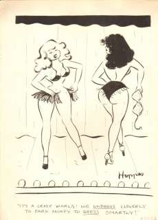 Lowell Hoppes - Clever Strippers Undressing - Humorama 1957