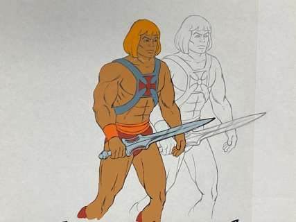 Filmation | He-Man and the Masters of the Universe - Original animation drawing and cel of He-Man (1983) | Catawiki