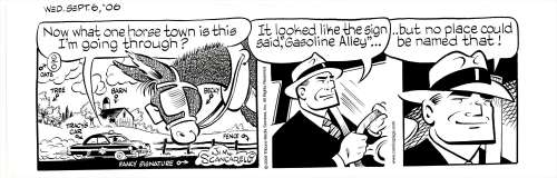 Jim Scancarelli - Scancarelli - Dick Tracy in Gasoline Alley, 9/6/2006 NO RESERVE!
