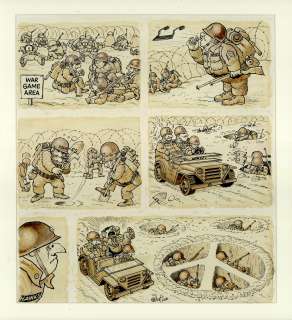 Al Jaffee’s Hawk & Doves Original Art From Mad Magazine From the Early 1970’S. Bought By Annie At Auction. | Jaffee - Hawks and Doves, MAD | Russ Cochran