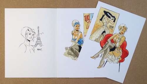 Meynet - 77 Ex - N/S | Meynet - Portfolio Il était 7 fois... #16 + dédicace - Page volante - EO - (2019) | Catawiki